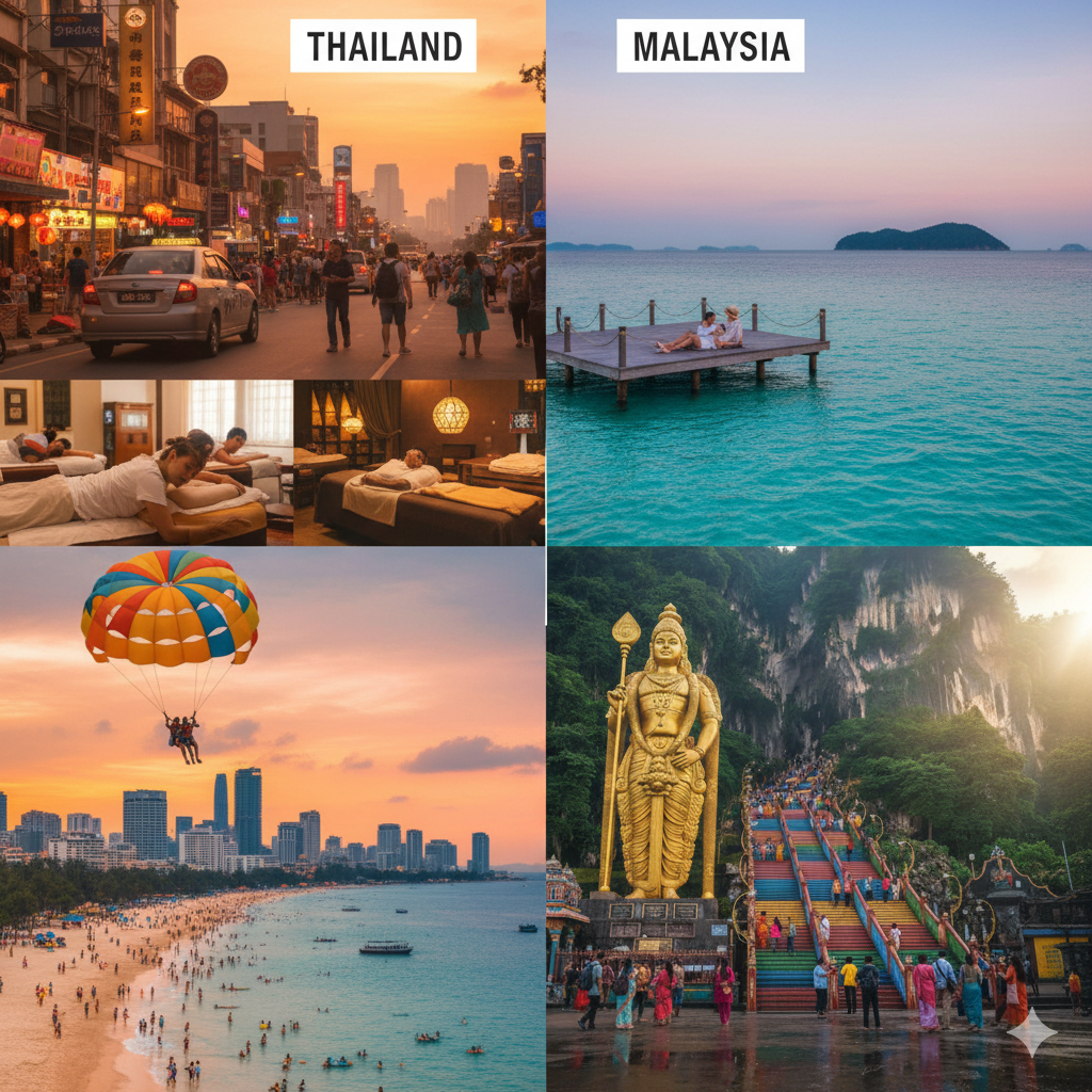 말레이시아 vs 태국 여행 서로다른 매력적인 이미지