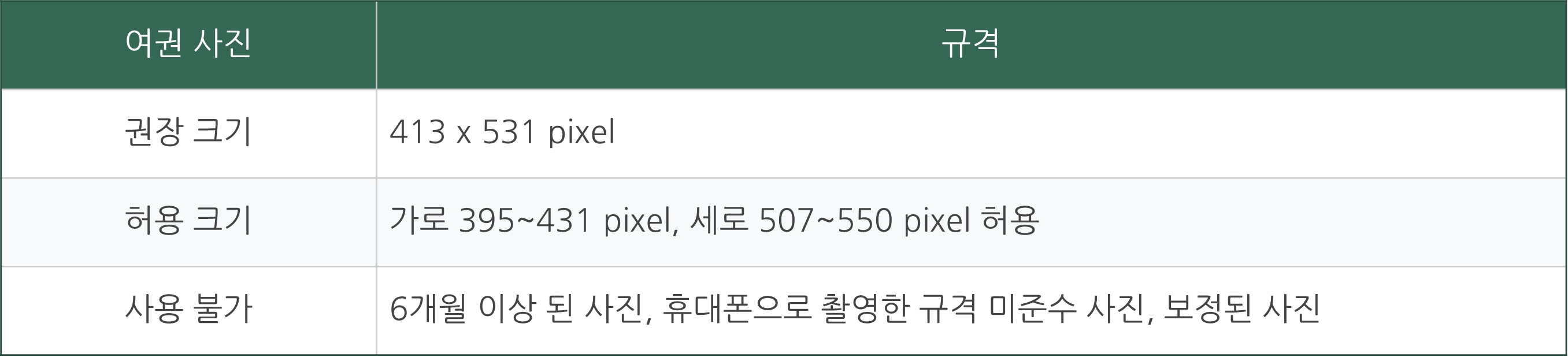 여권 재발급 온라인 신청 여권 사진규정 발급비용