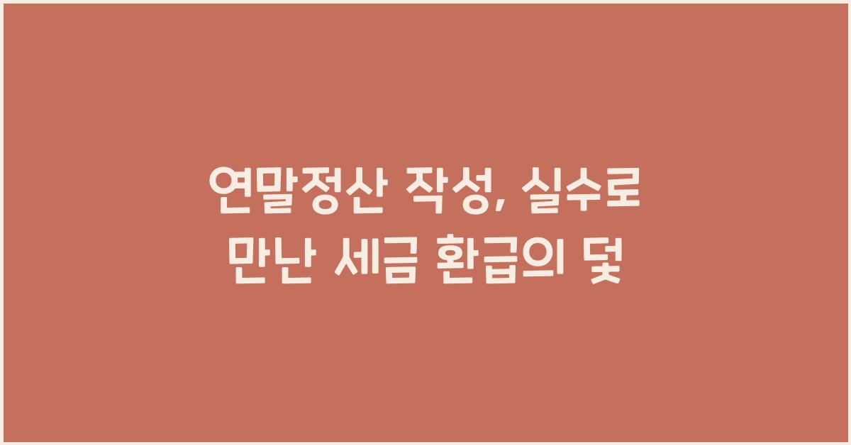 연말정산 작성