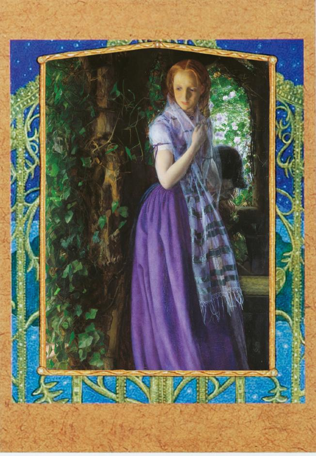&lsquo;April Love&rsquo;, Arthur Hughes, oil on canvas, 89&times;49.5cm, 1856 부분