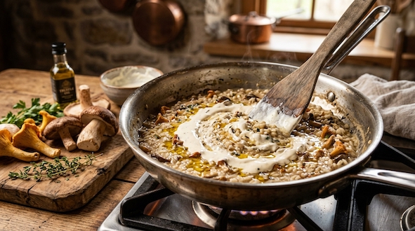 mushroom risotto