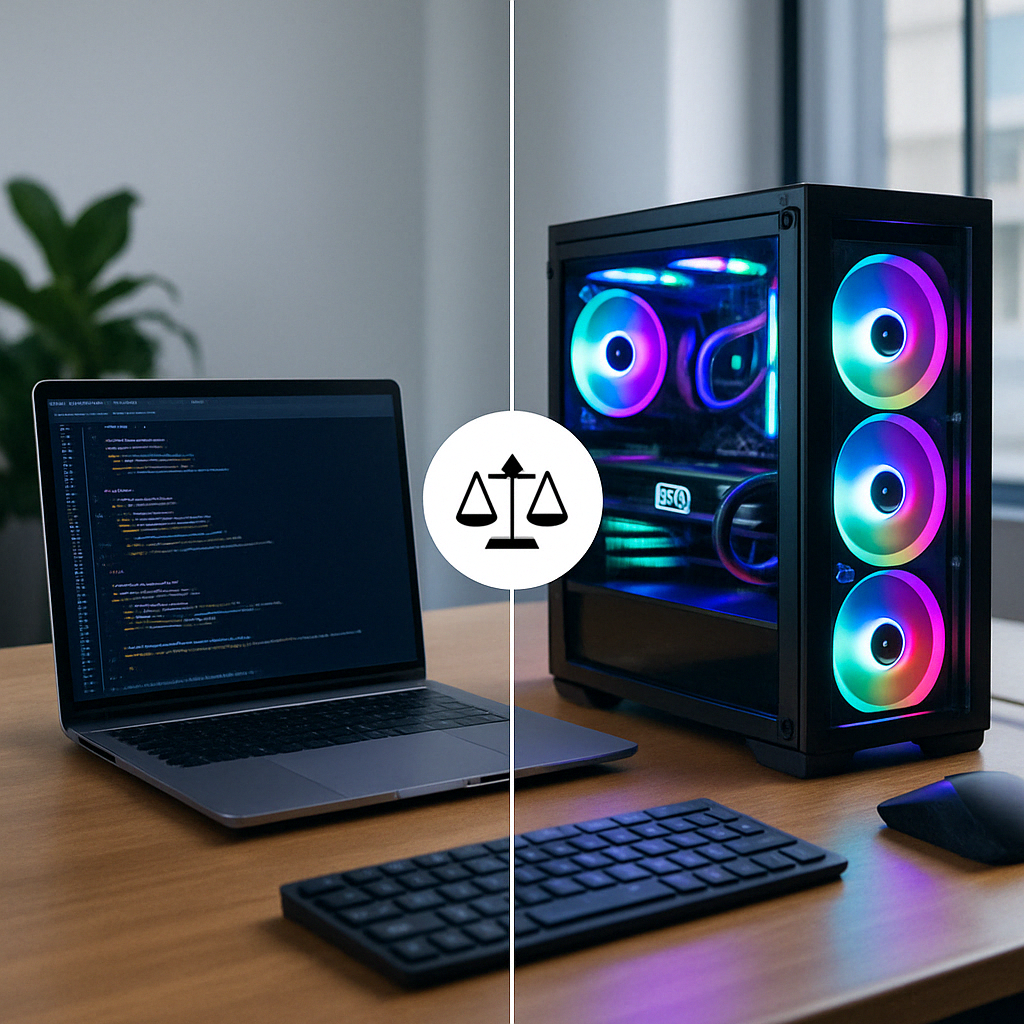노트북 vs 데스크탑 비교 - 성능, 휴대성, 확장성