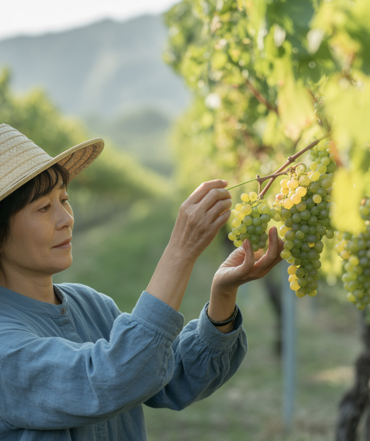 명품 포도를 만드는 마법&amp;#44; 알 솎기