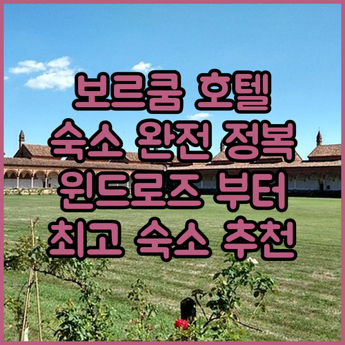 보르쿰 호텔 완전 정복! 윈드로즈부터..