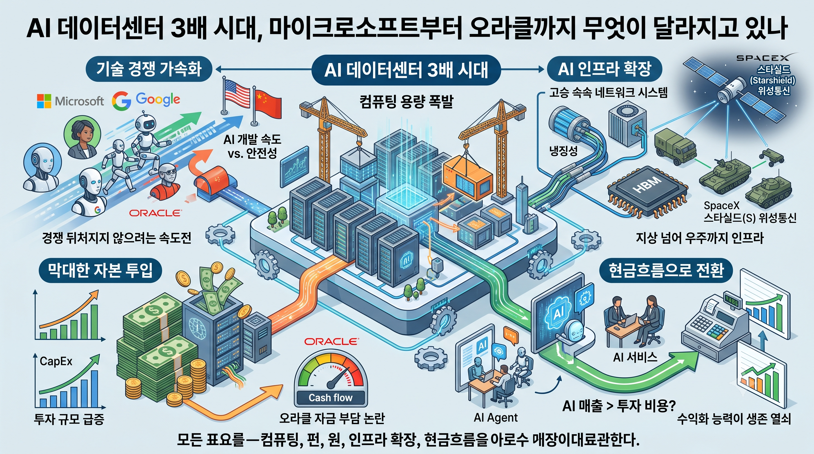 AI 데이터센터 3배 시대, 마이크로소프트부터 오라클까지 무엇이 달라지고 있나