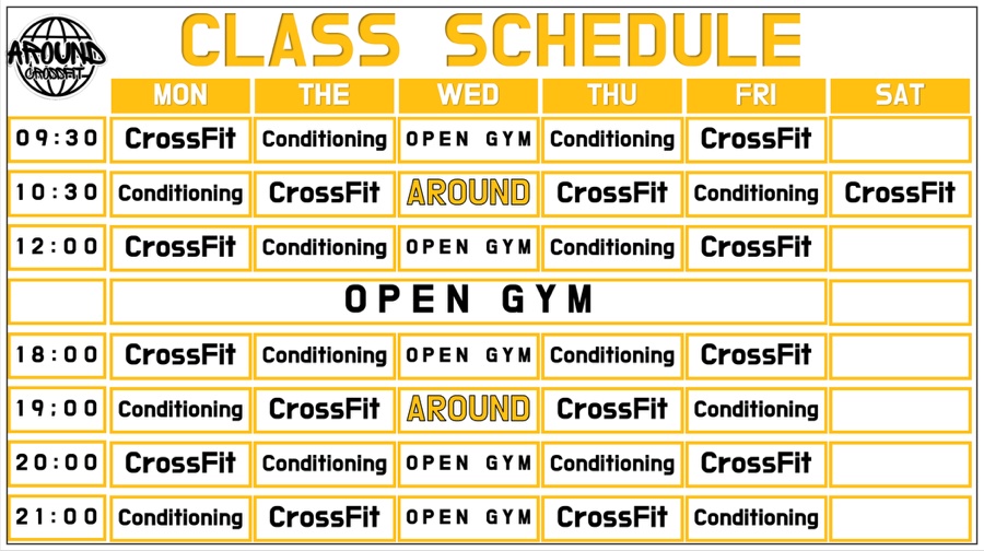 크로스핏-의정부-시간표