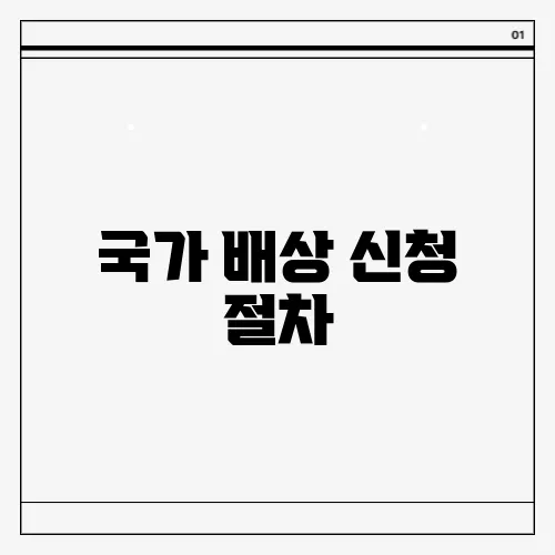 국가 배상 신청 절차