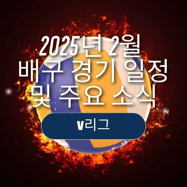2025년 2월 배구 경기 일정