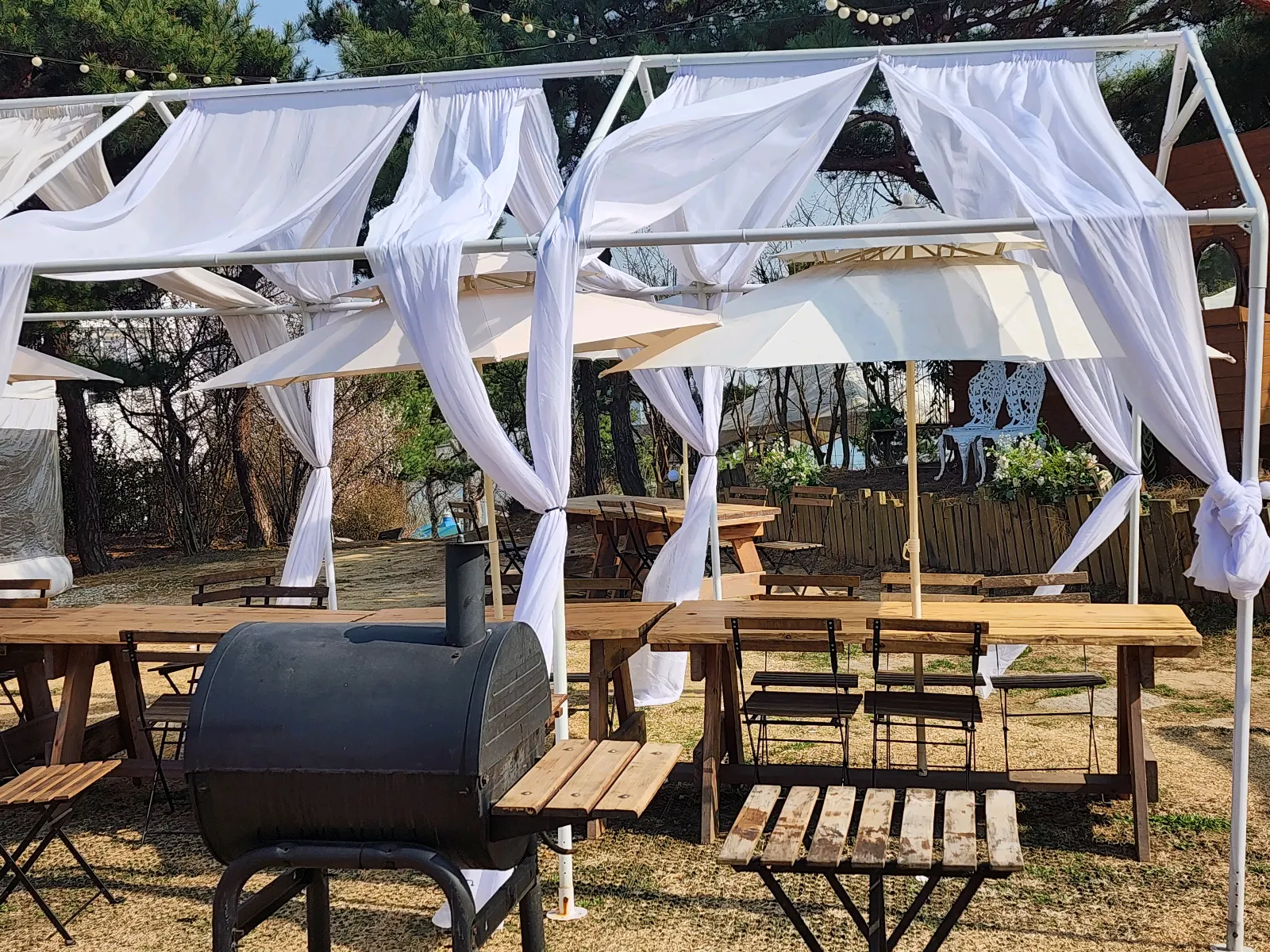 에스타시온 야외 테이블