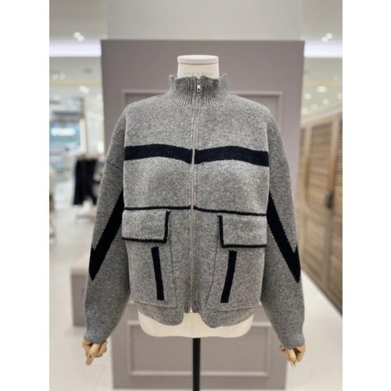 러브앤쇼 포켓 집업 니트점퍼 LCCKPJP01