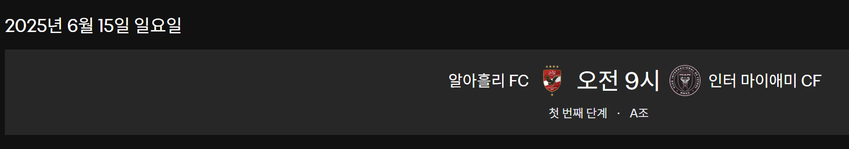 FIFA 클럽월드컵 2025