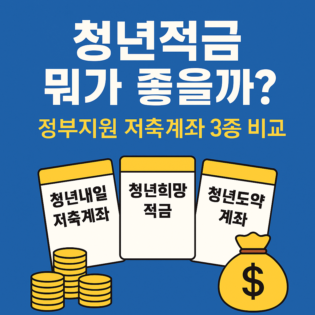 청년내일저축계좌 청년희망적금 청년도약계좌