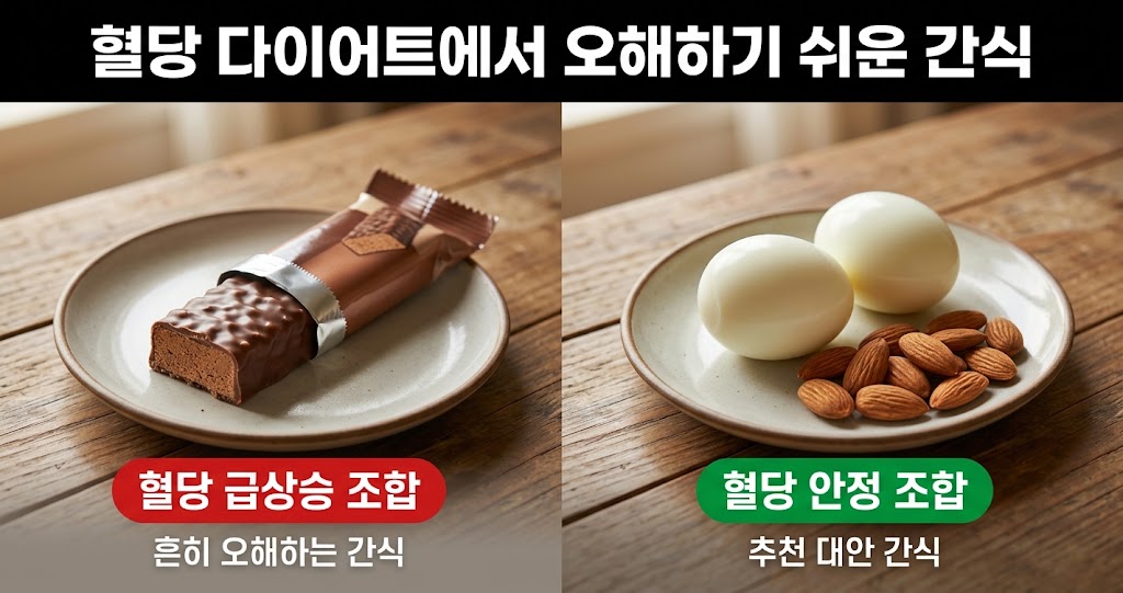 혈당 다이어트에서 오해하기 쉬운 단백질바와 삶은 달걀 차이