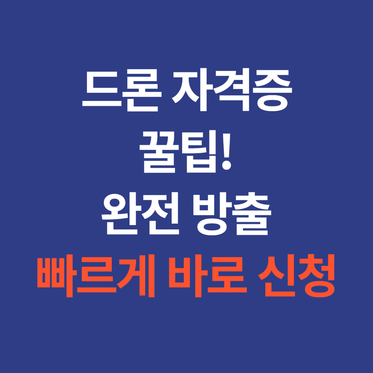 드론 자격증