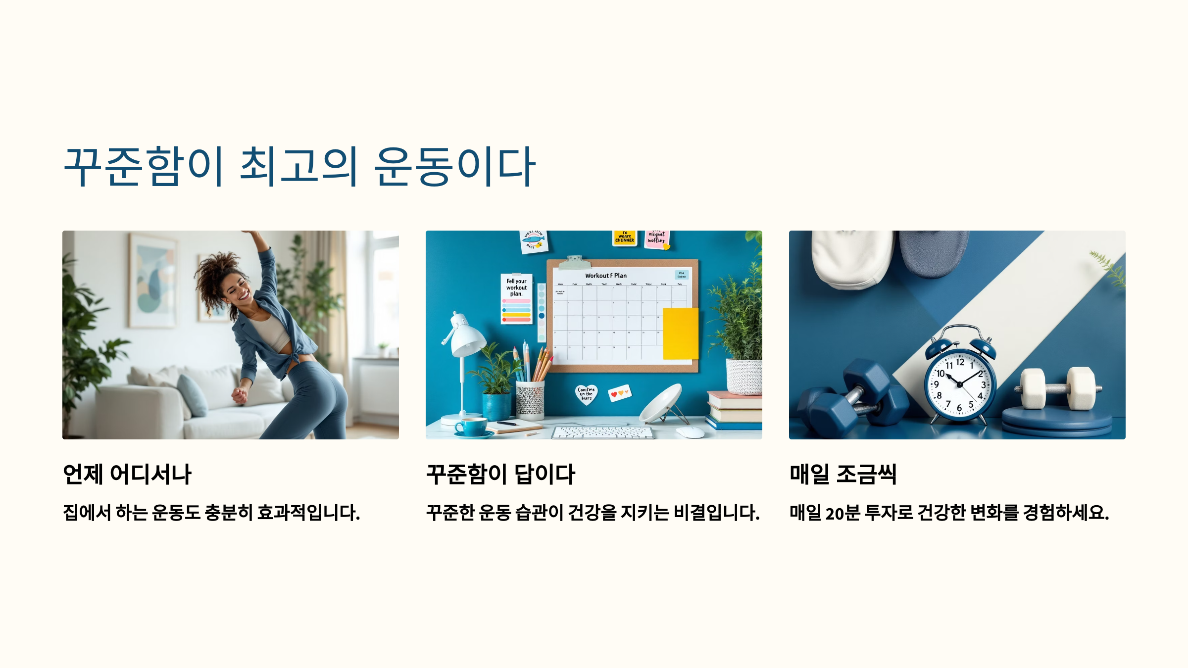 꾸준함이 최고의 운동이다