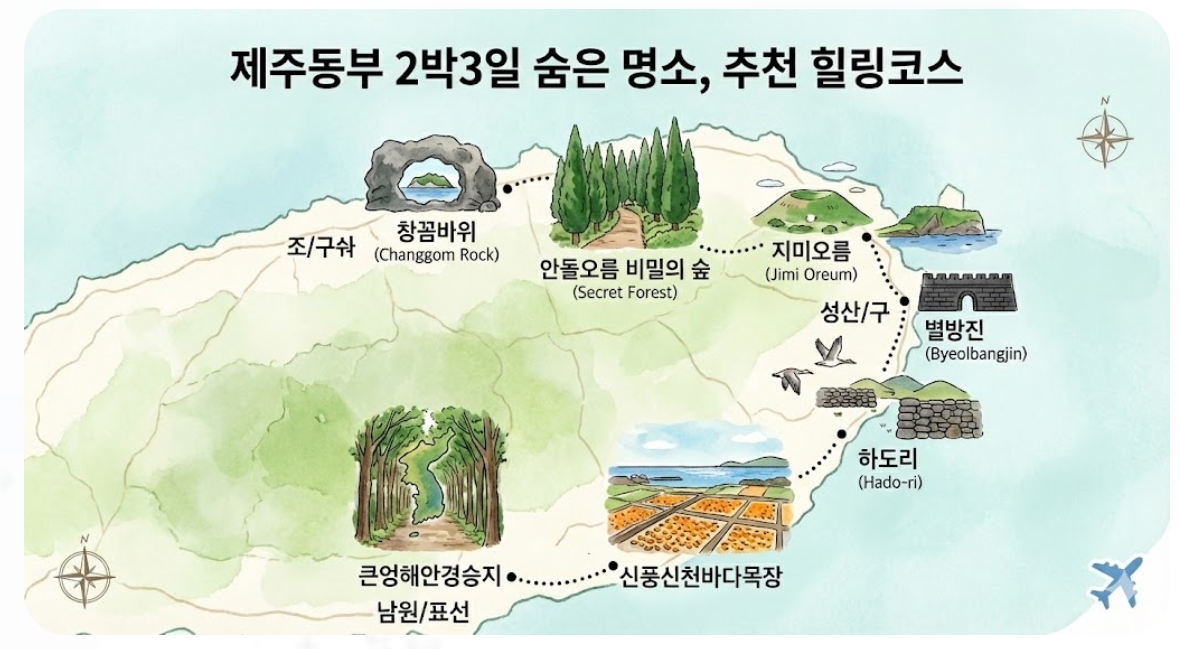 제주동부 2박3일 코스