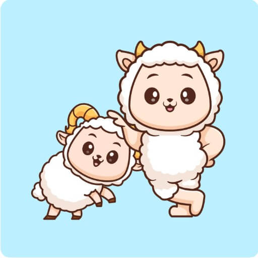 사이 좋은 양들의 모습