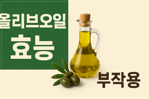 올리브오일의 효능과 부작용