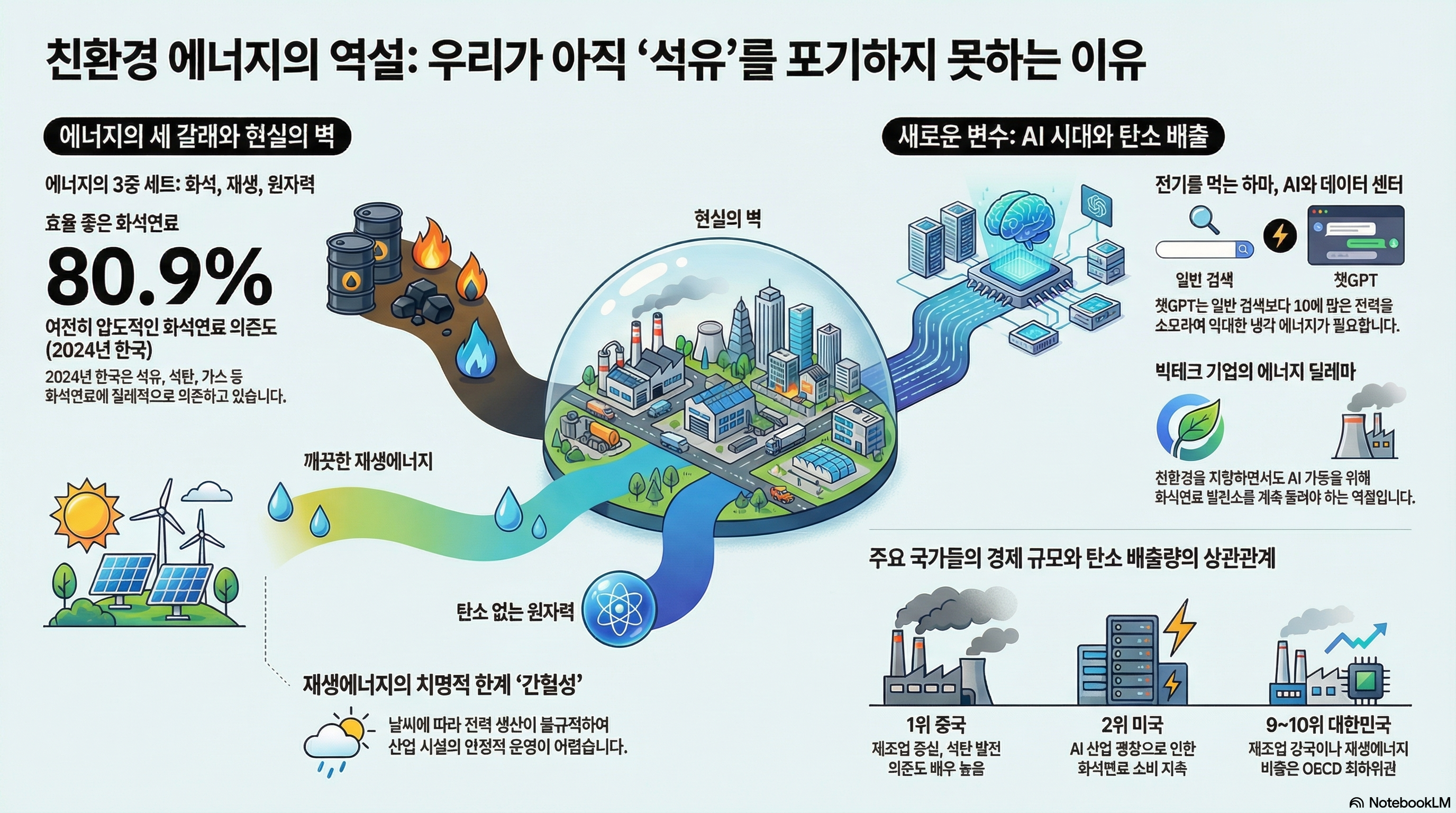 에너지의 종류와 특성, 에너지와 관련 된 사회적 문제를 다룬 썸일