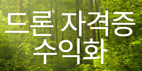 드론 자격증 수익화