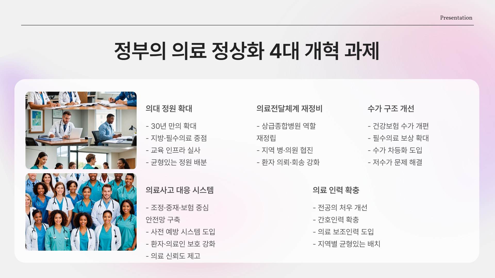 의료 정상화, 왜 지금 이슈인가?(의협)