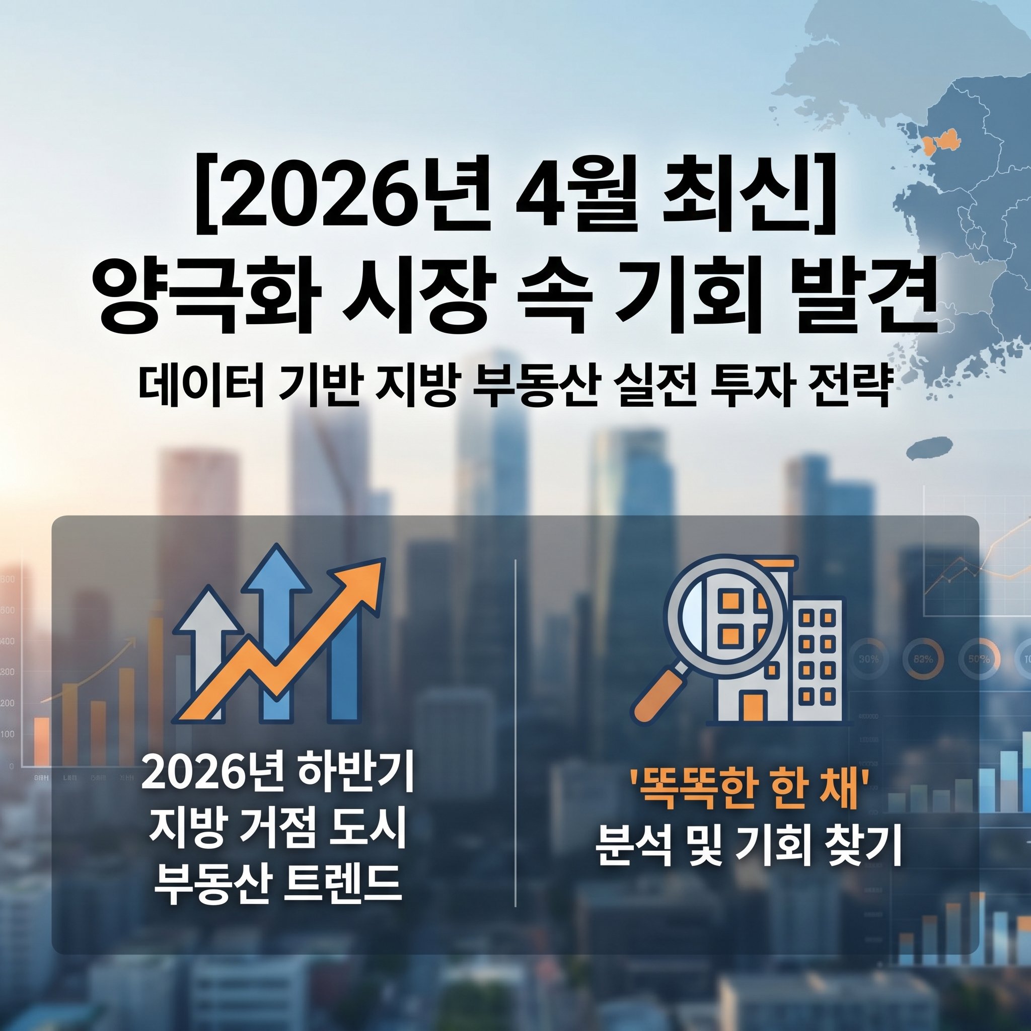 2026년 하반기 지방 거점 도시 비수도권 부동산 시장 트렌드 전망 및 입주 물량 미분양 똘똘한 한 채 선별 분석 가이드 썸네일