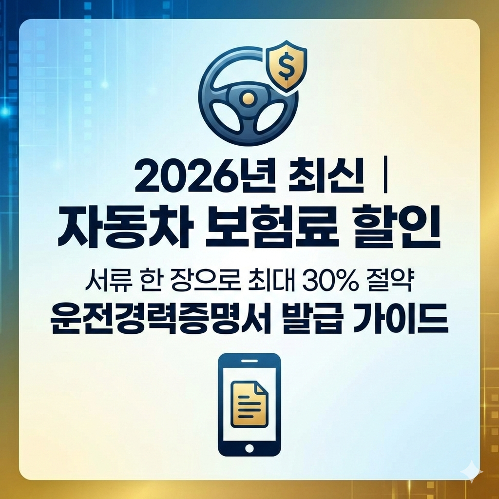 자동차 보험료 할인받는 운전경력증명서 발급과 제출 시기 가이드