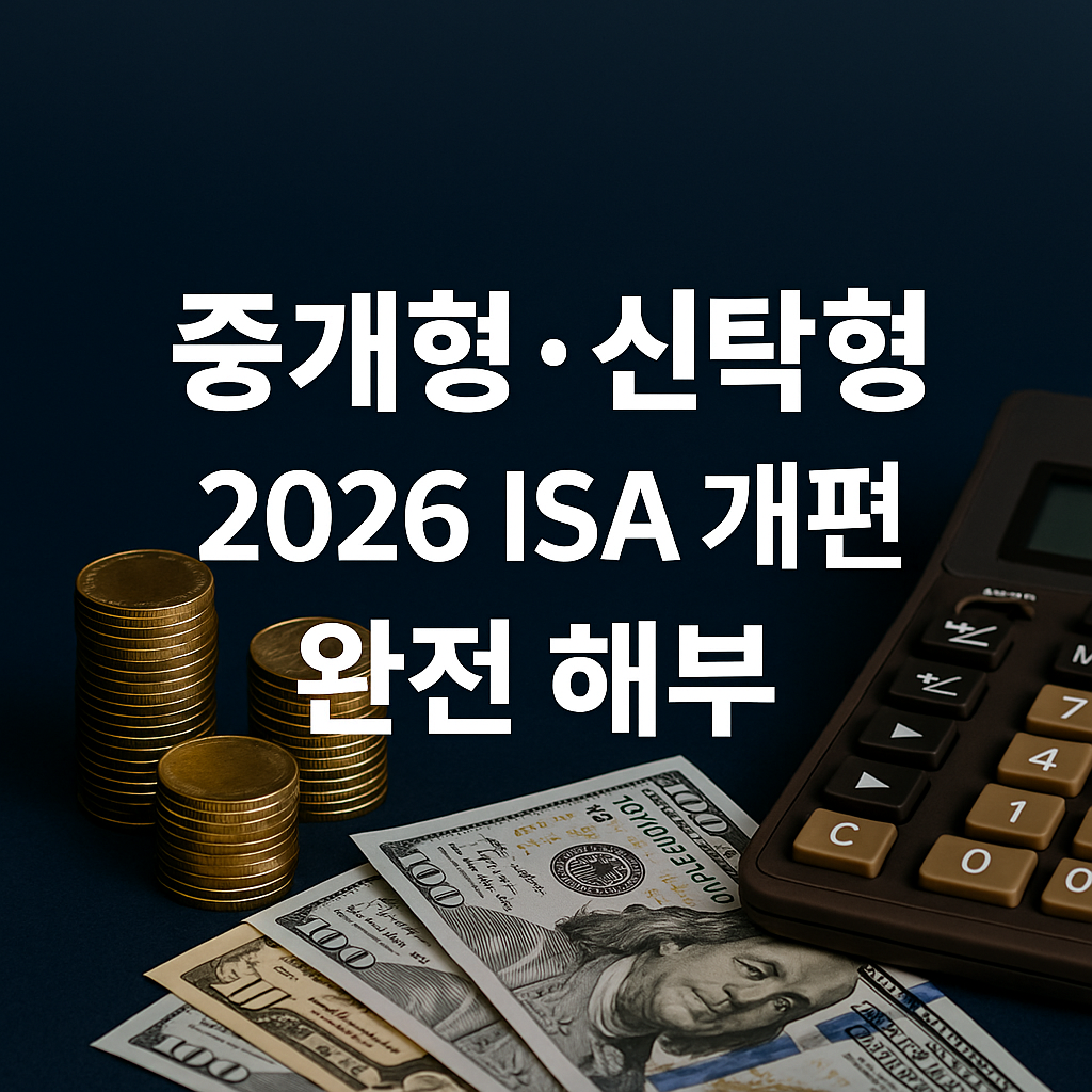 2026 ISA 개편 완전 해부｜중개형&middot;신탁형 구조, 세제 혜택, 투자 포인트 정리