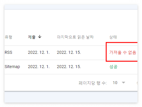 구글 서치콘솔