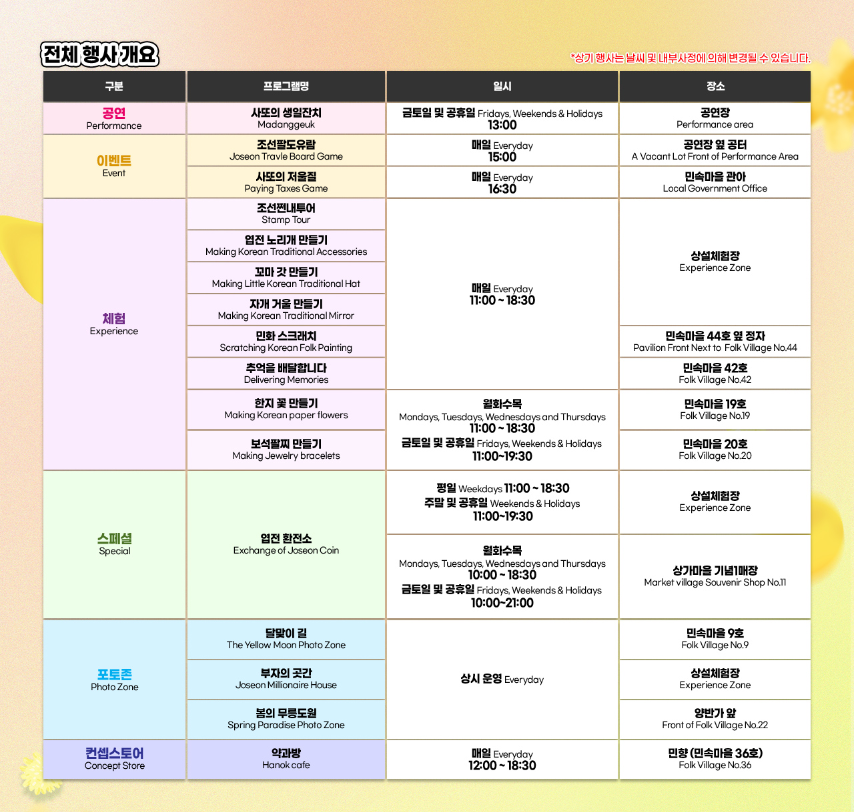 한국민속촌 웰컴투조선