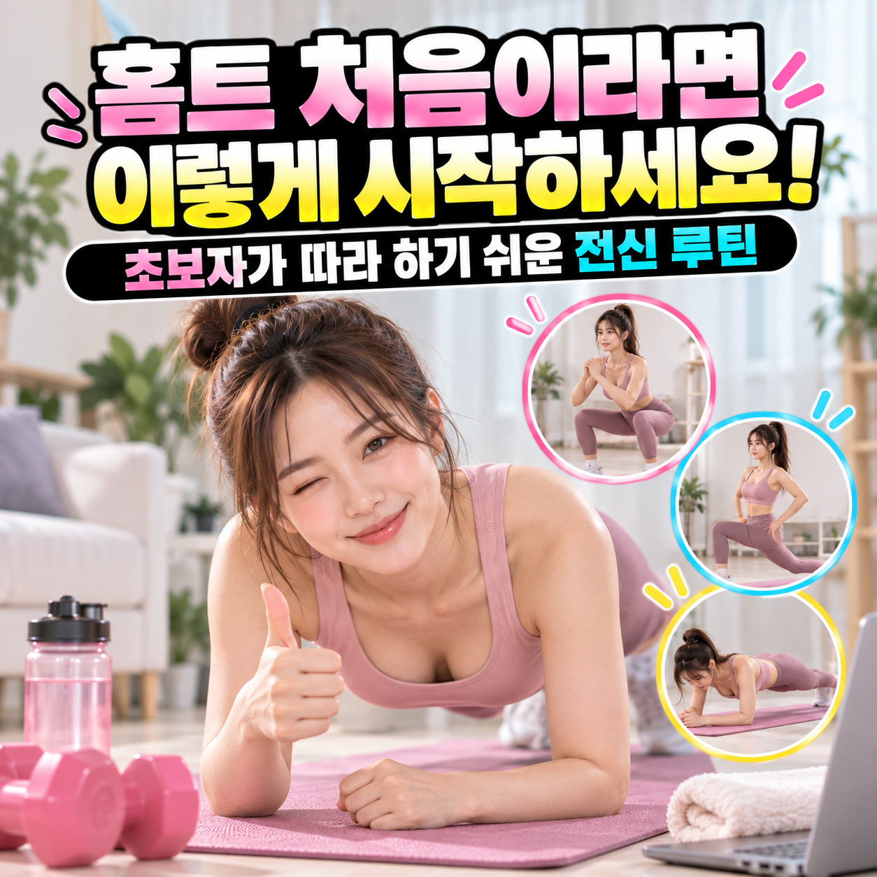 홈트 처음이라면 이렇게 시작하세요