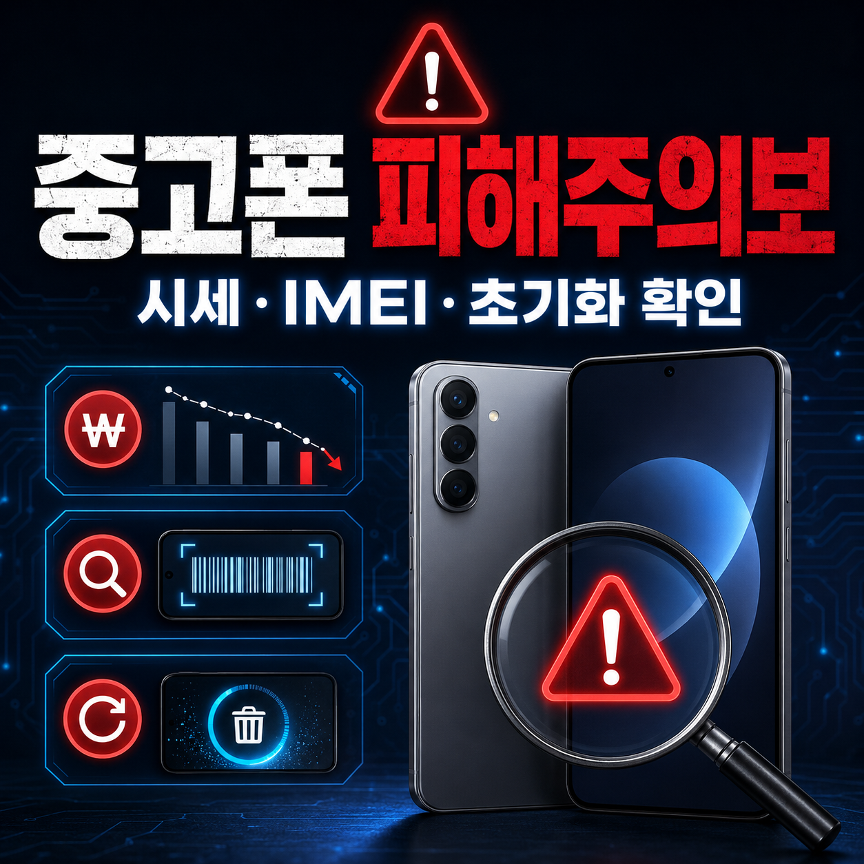 중고폰 그린테크라이프 피해주의보 시세·IMEI·초기화 확인 체크리스트
