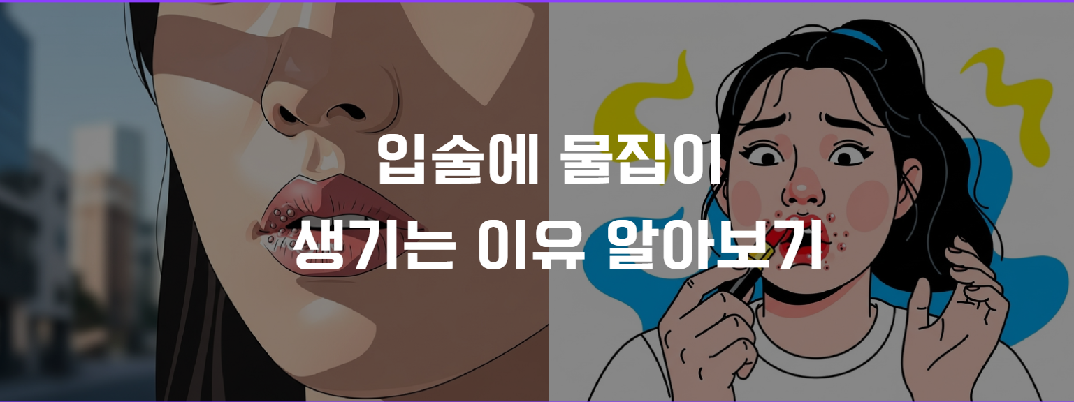 입술에 물집이 생기는 이유