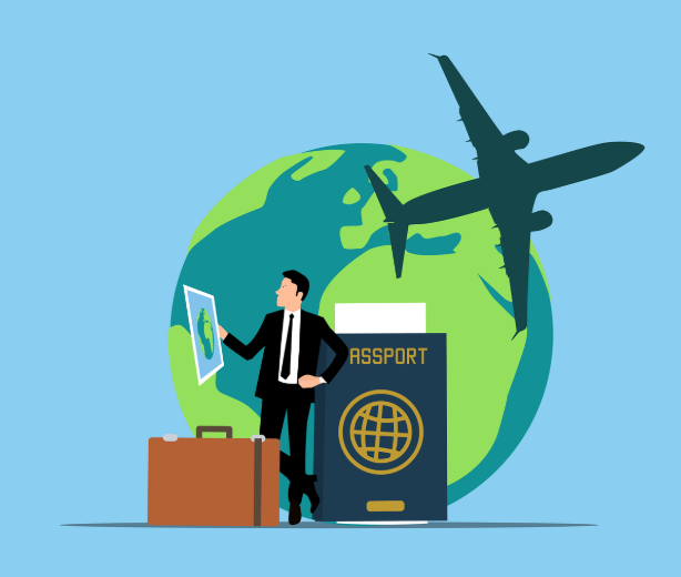 해외여행의 모습