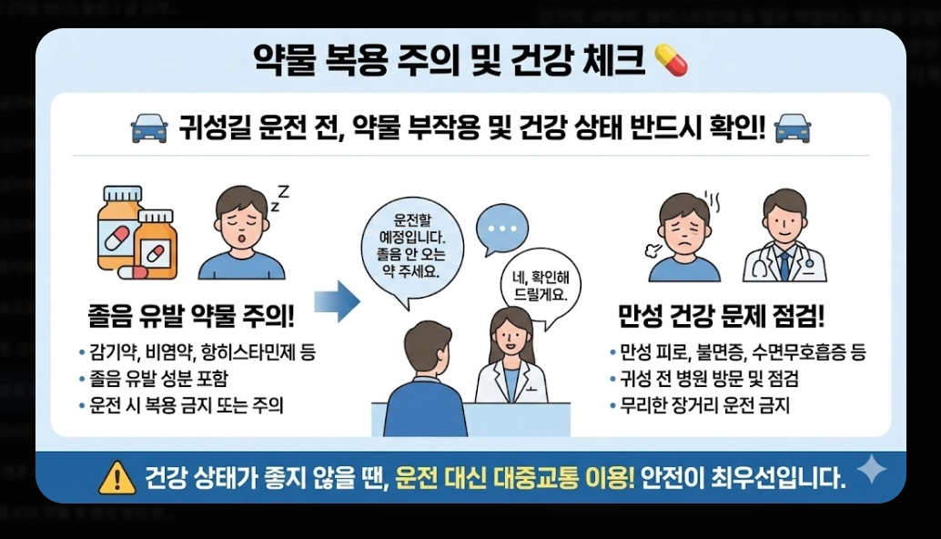 2026년 설 귀성길 졸음운전 예방법 BEST 7