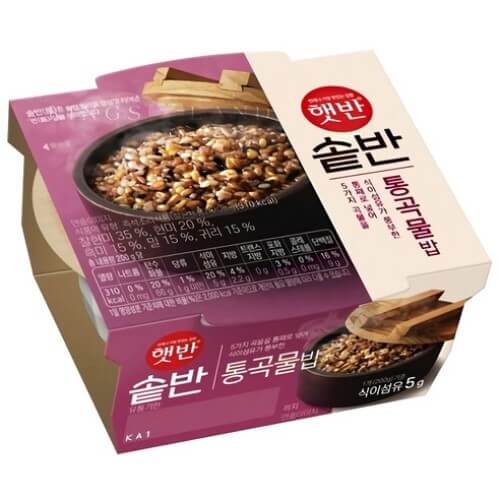 햇반 솥반 통곡물밥 제품 이미지