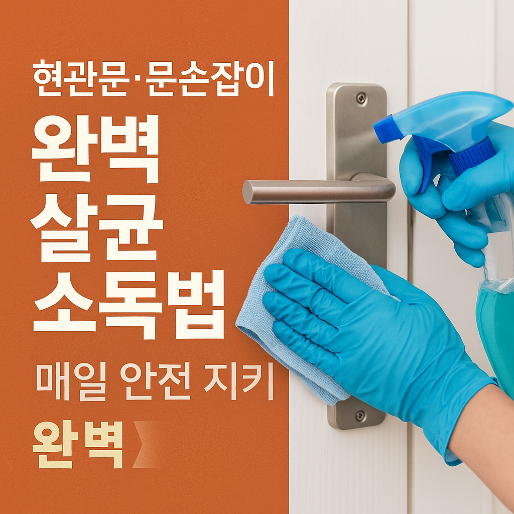 현관문과 문손잡이 소독 완전 가이드