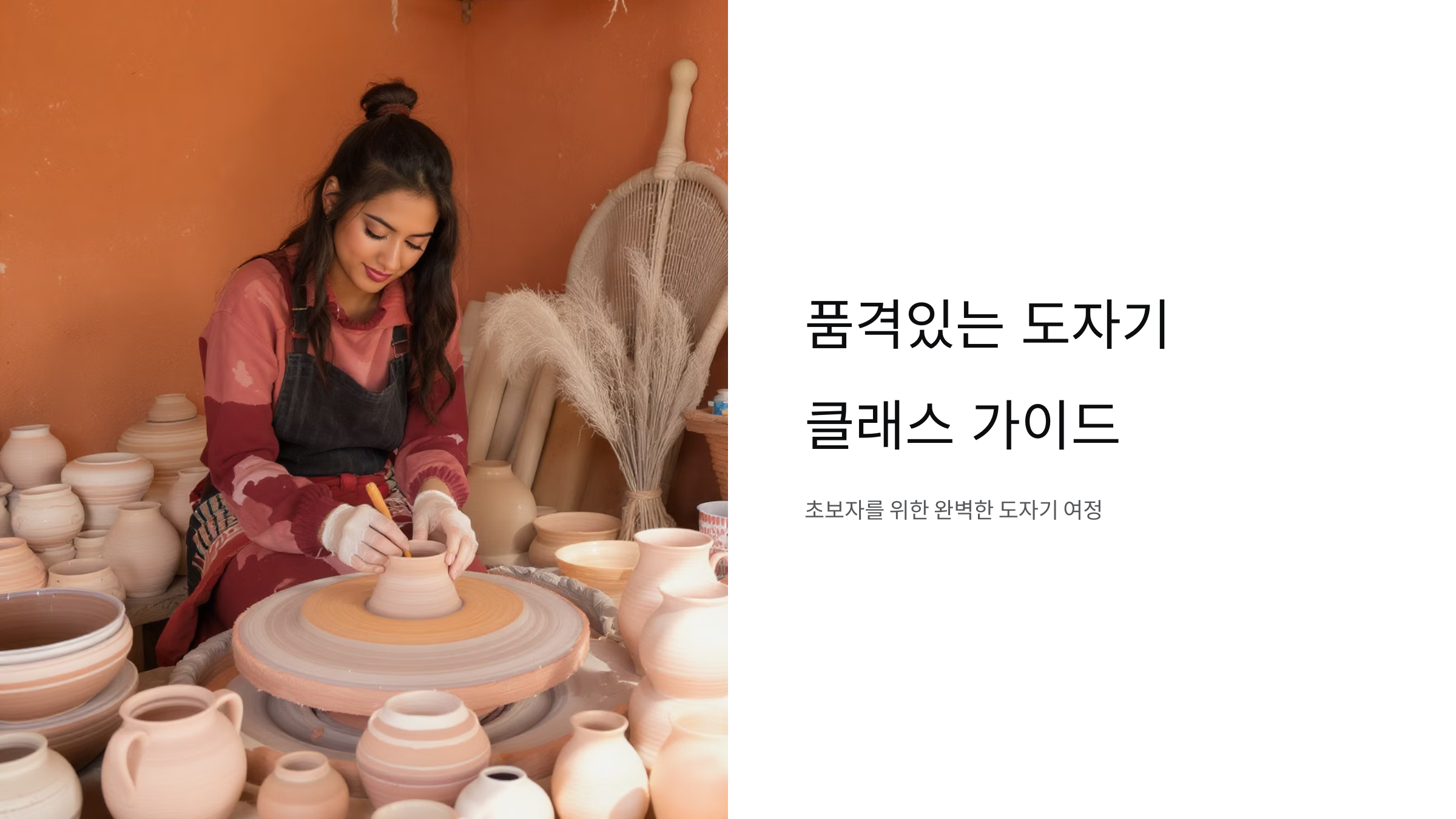 도자기 클래스 품격있는 체험하기