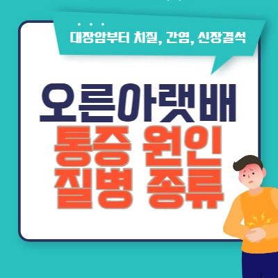 오른쪽 아랫배 통증의 원인은 다양하다