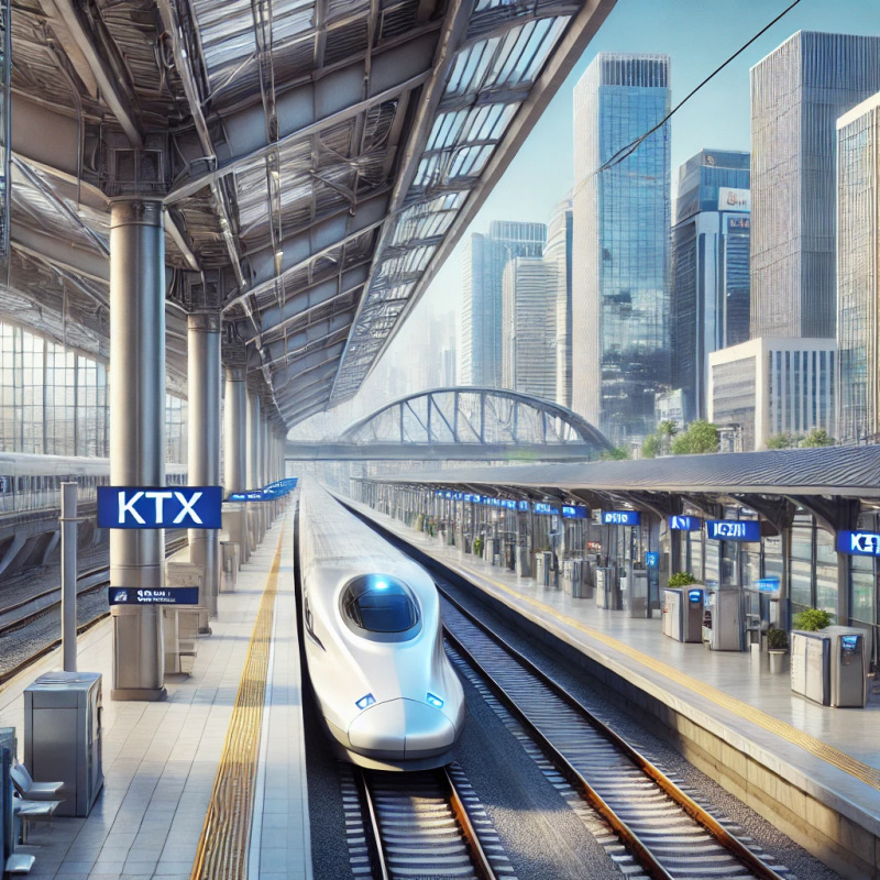 서울역과 동대구역의 KTX 전경