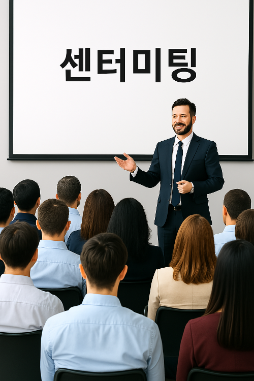 "전국 각지 애터미 센터에서진행되는 소규모 세미나 현장. 리더와 파트너들이 함께 소통하며 사업 노하우를 공유하고, 긍정적인 에너지로 가득찬 모습입니다. #애터미센터세미나 #파트너쉽 #성잔과교류