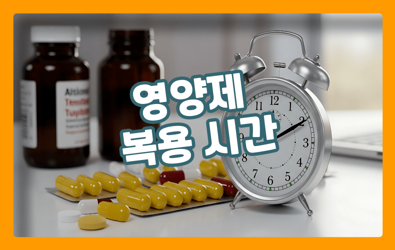 영양제 복용 시간 표현