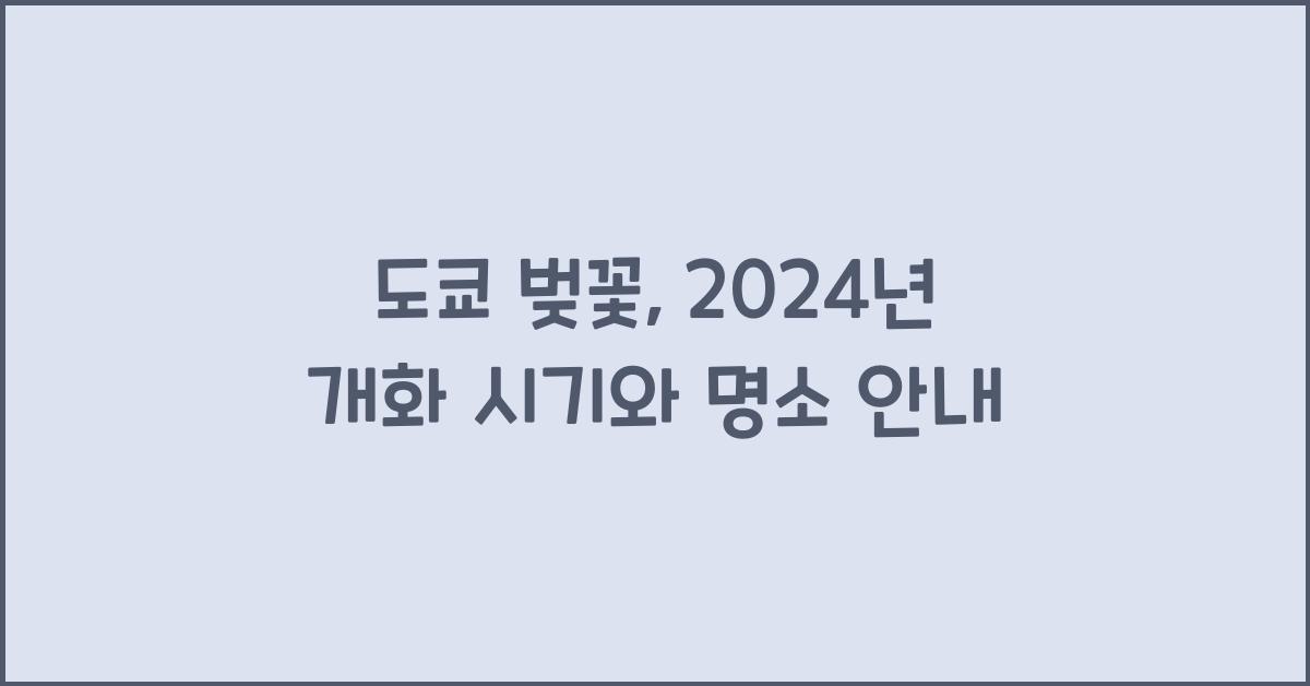 도쿄 벚꽃