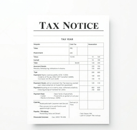 세금고지서그림