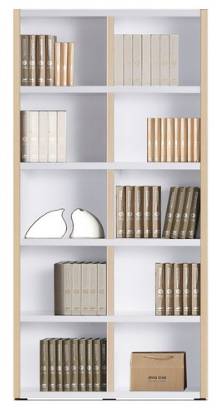 예뫼솔 5단-400-500-600-800-1000-1200책장.책꽂이 책장, 5단-1000책장-메플+화이트