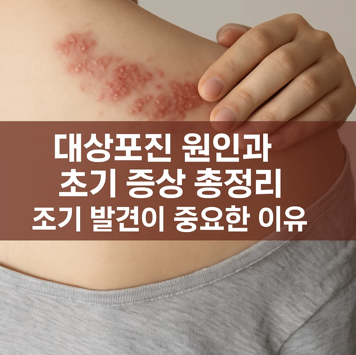대상포진 원인과 초기 증상 총정리, 조기 발견이 중요한 이유