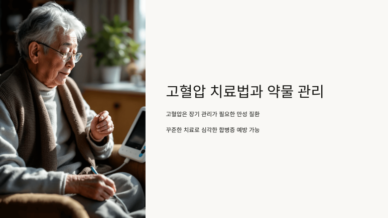 고혈압 치료법과 약물 관리