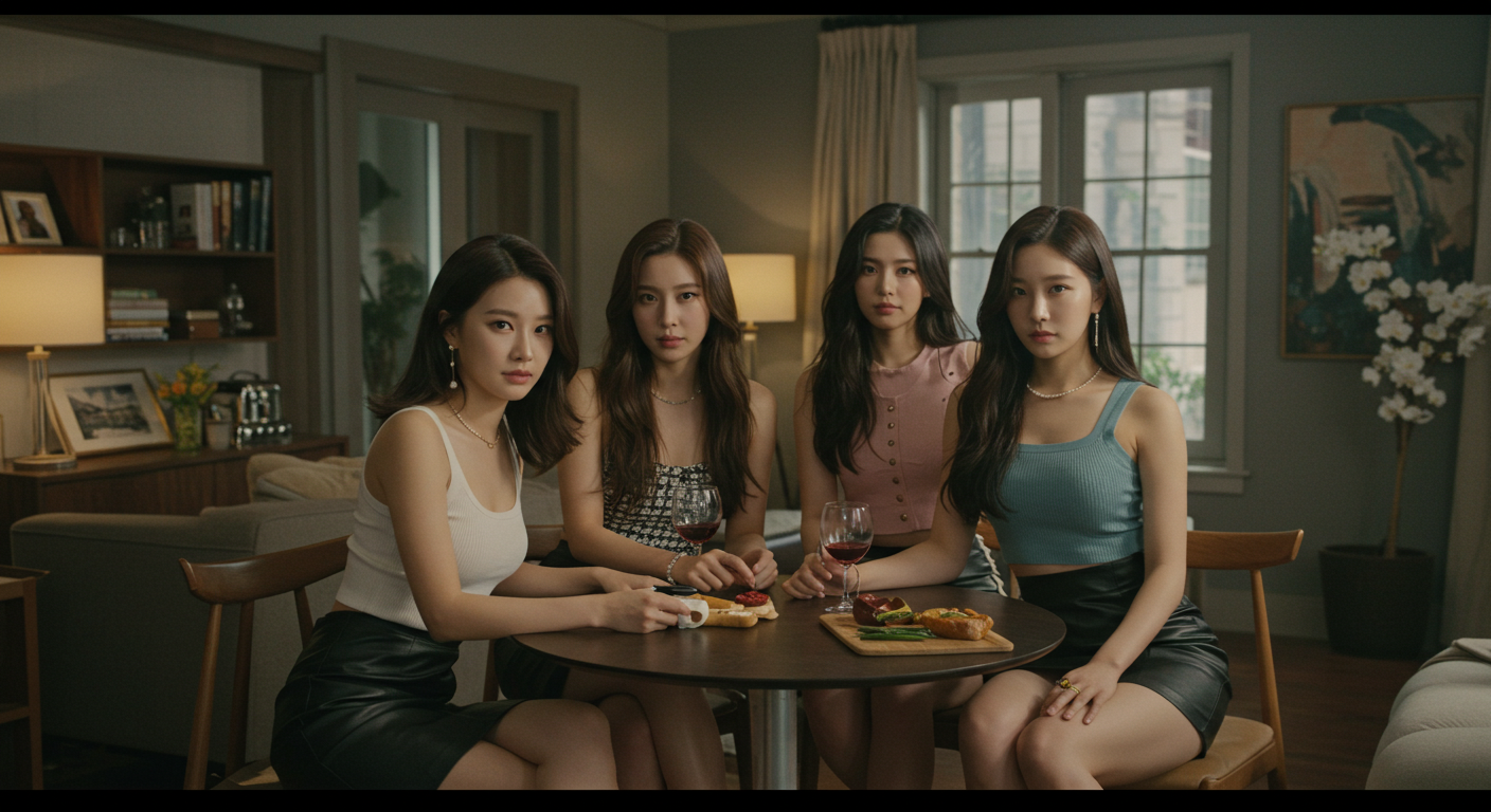 간식먹는 여성들