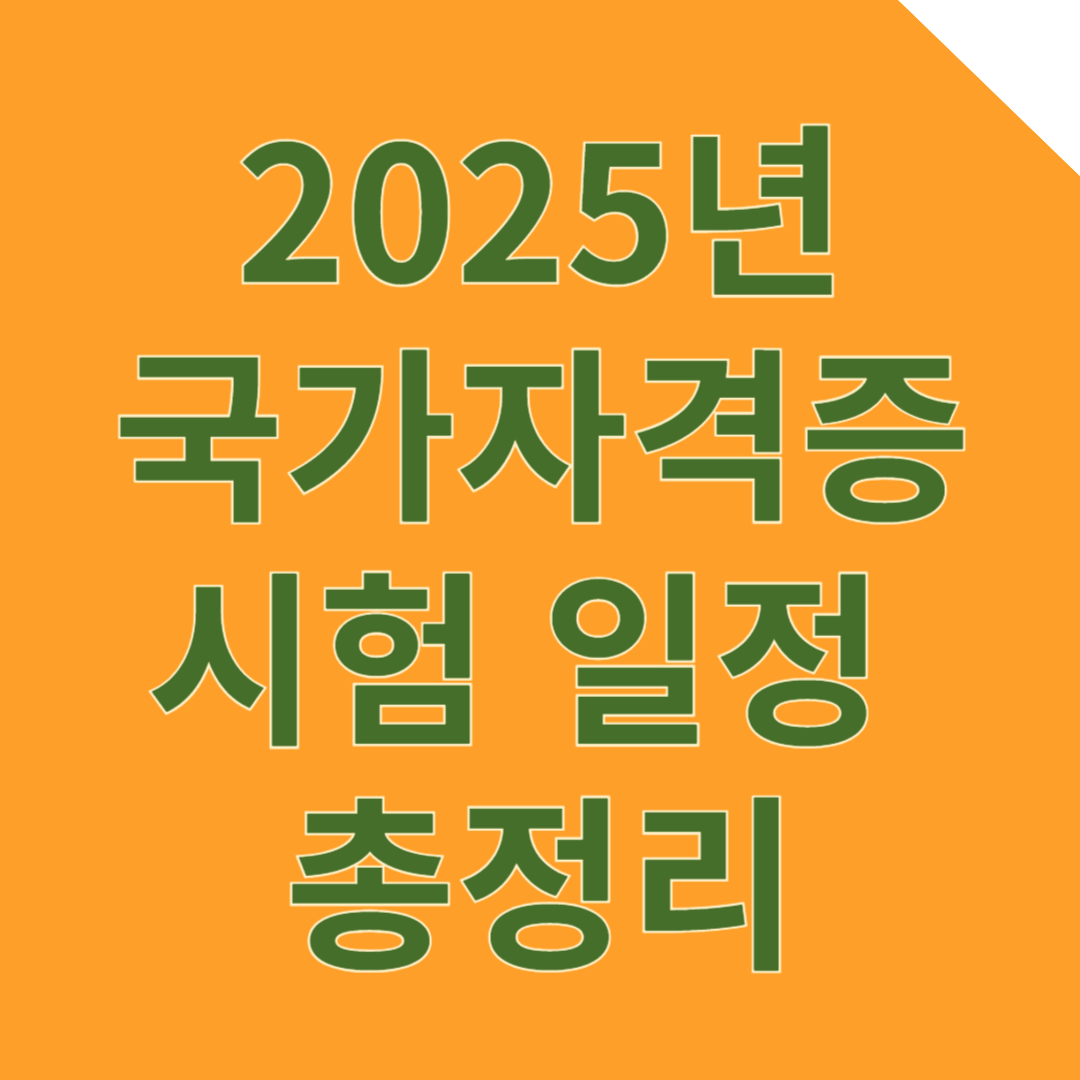 2025년 국가자격증 시험 일정 및 대비 전략 총정리