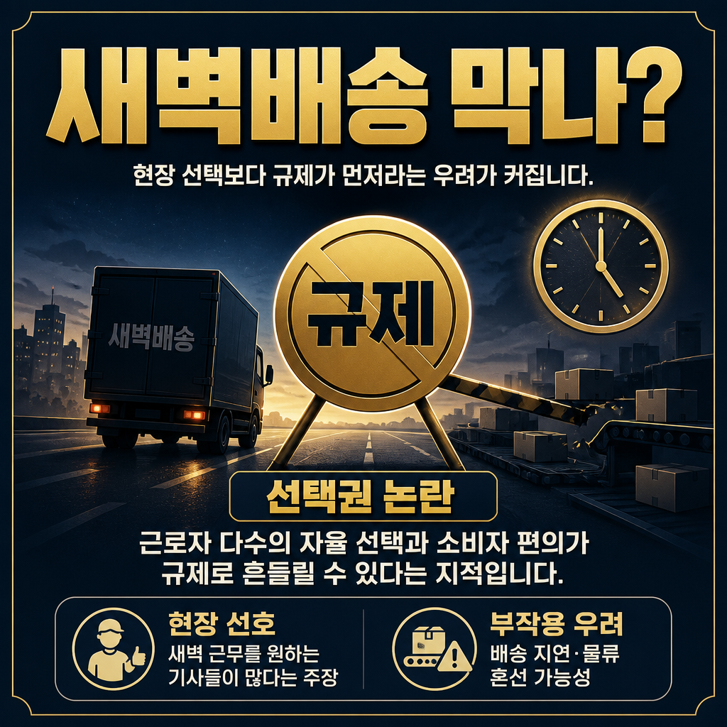 새벽배송 막나?